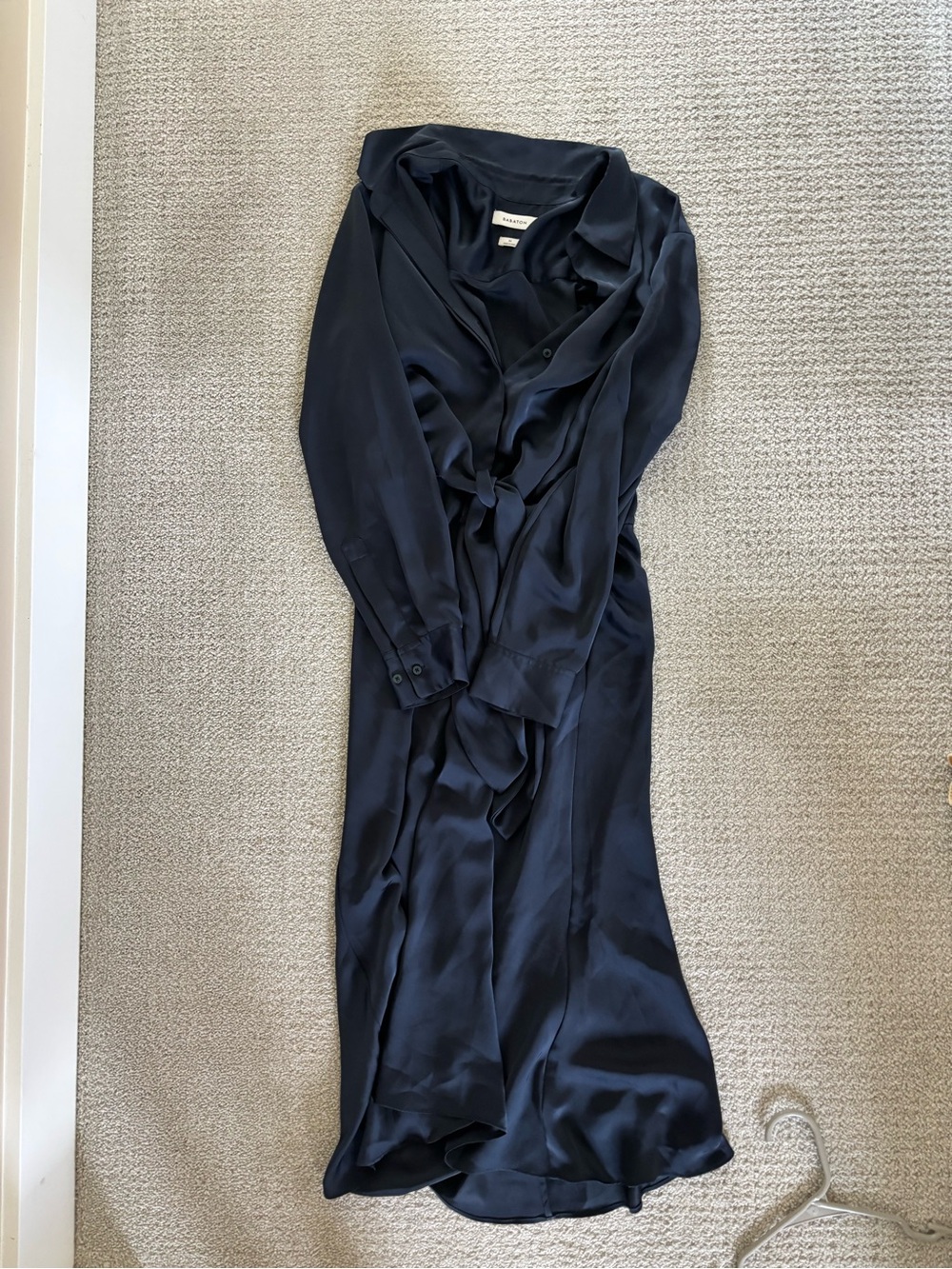 Babaton Navy Blue Midi Dress